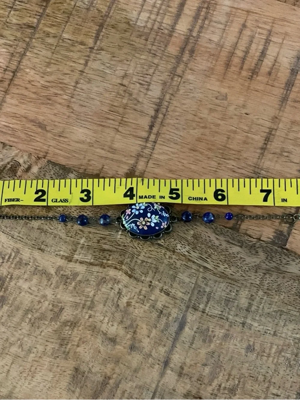 Clay & Beaded Floral Bracelet
